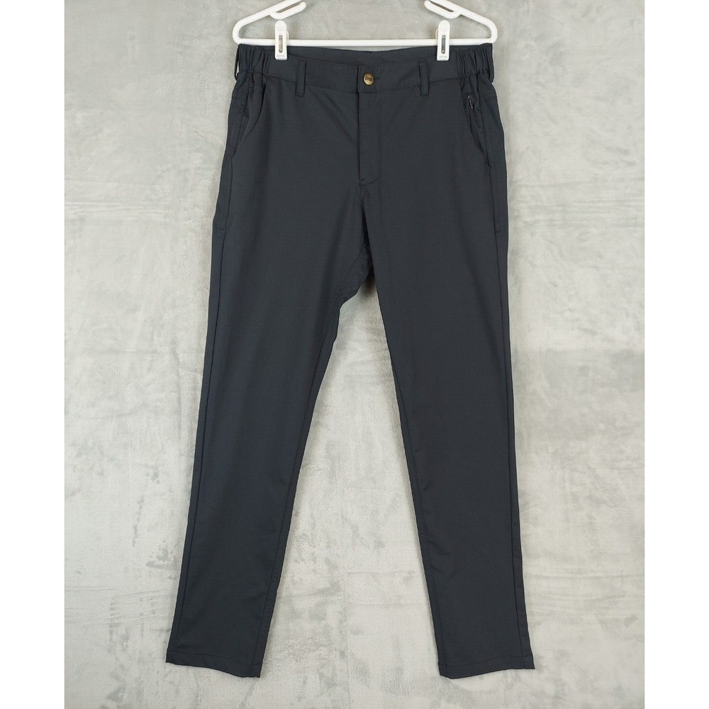 Barbell Apparel Men's 32x29.5 Anything Pant Charcoal Gray Performance Slim Fit